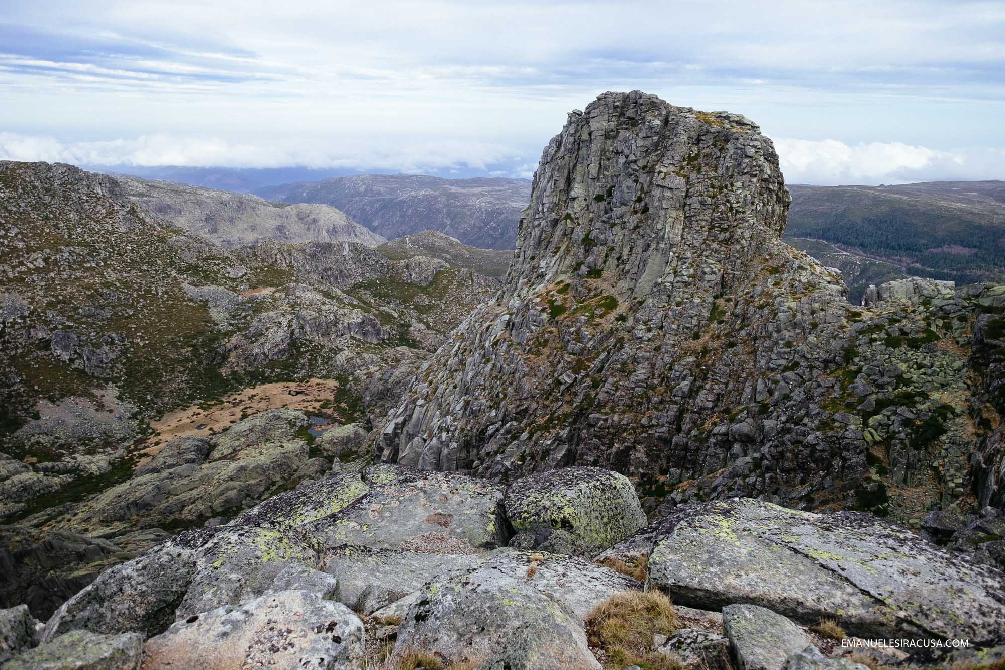 Cantaro Magro, one of the most iconic rock formations in Serra da Estrela
