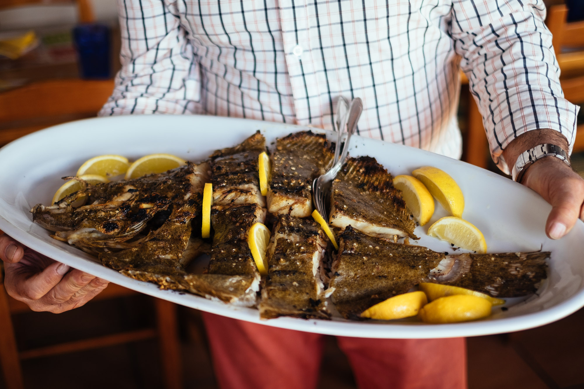 Foodie Portugal Travel: Grilled Turbot in the Alentejo - Arte e Sal restaurant, Sines - Emanuele Siracusa Food and Travel Photographer in Portugal